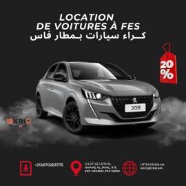 Location du voiture a Fes, Automobile, Rentals